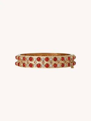TRIO STONE CABOCHON BANGLE