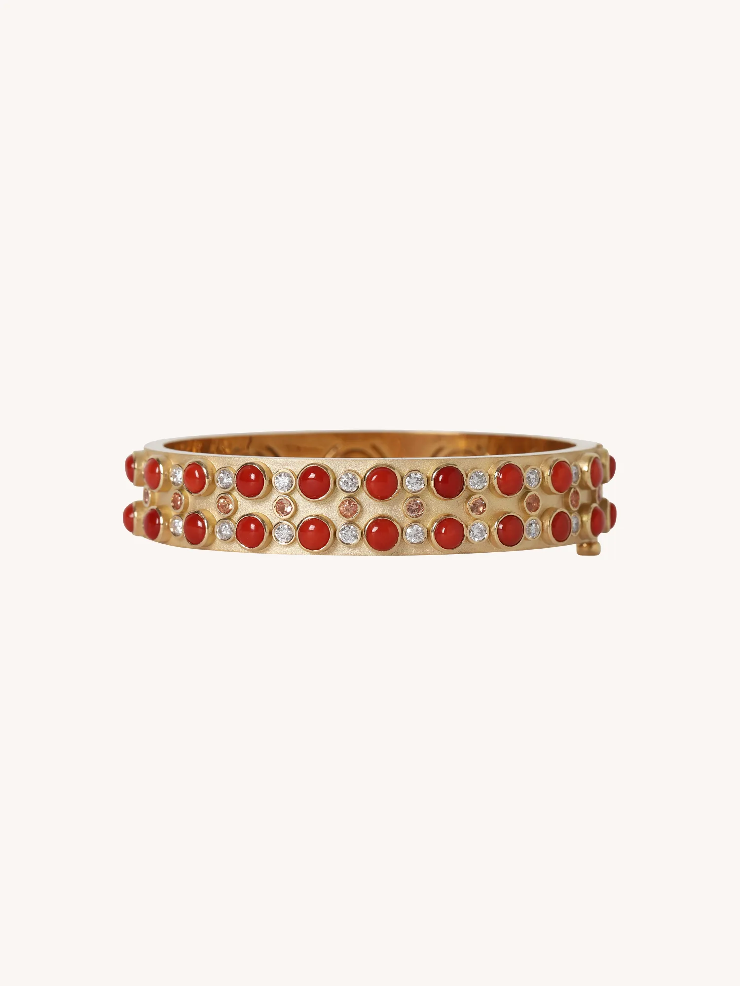 TRIO STONE CABOCHON BANGLE
