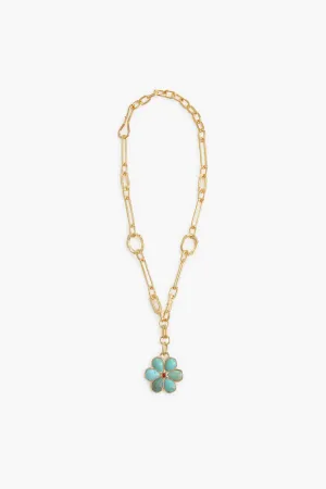 Turquoise Desert Daisy Necklace
