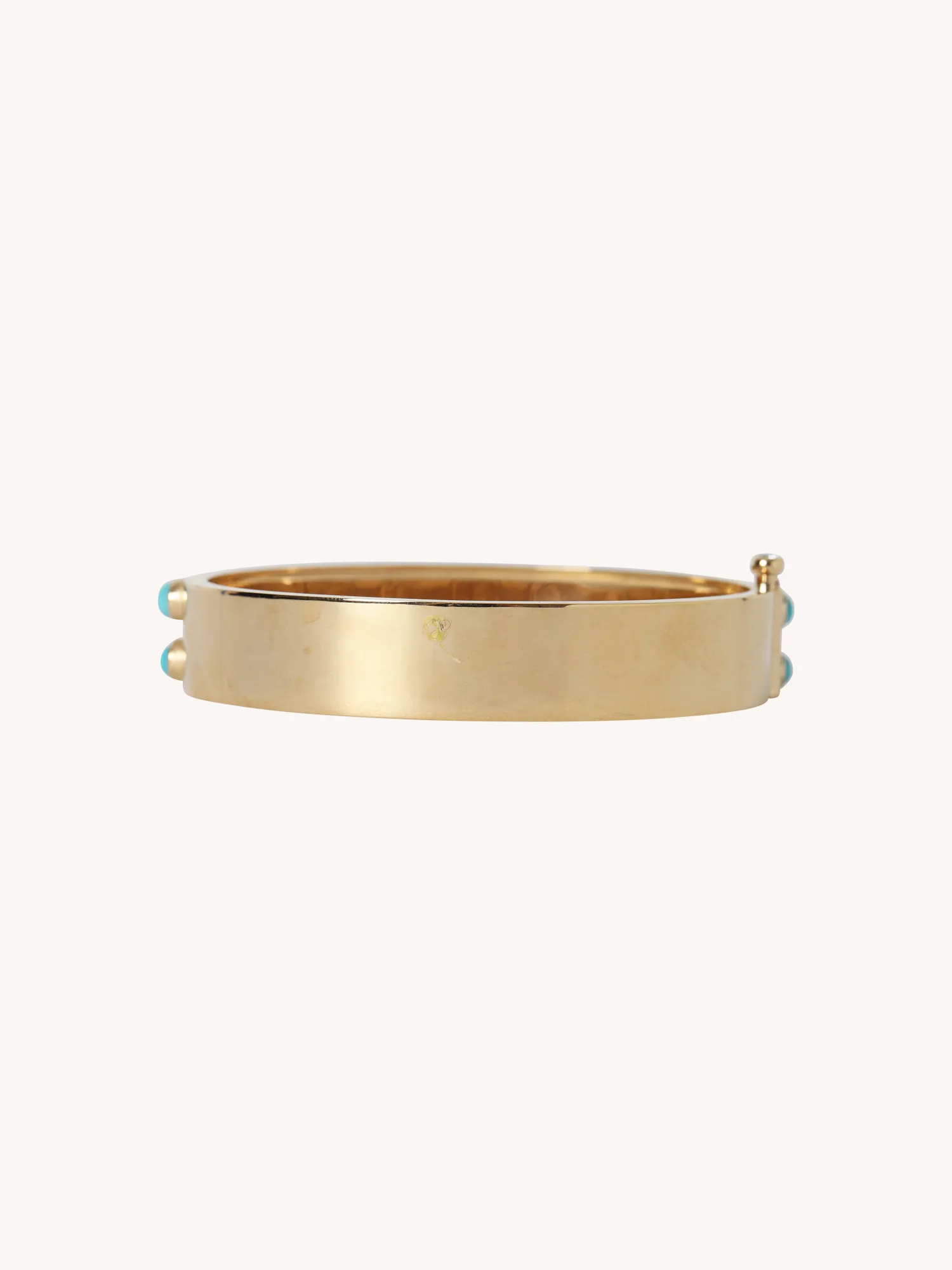 TURQUOISE, DIAMOND & EMERALD BANGLE