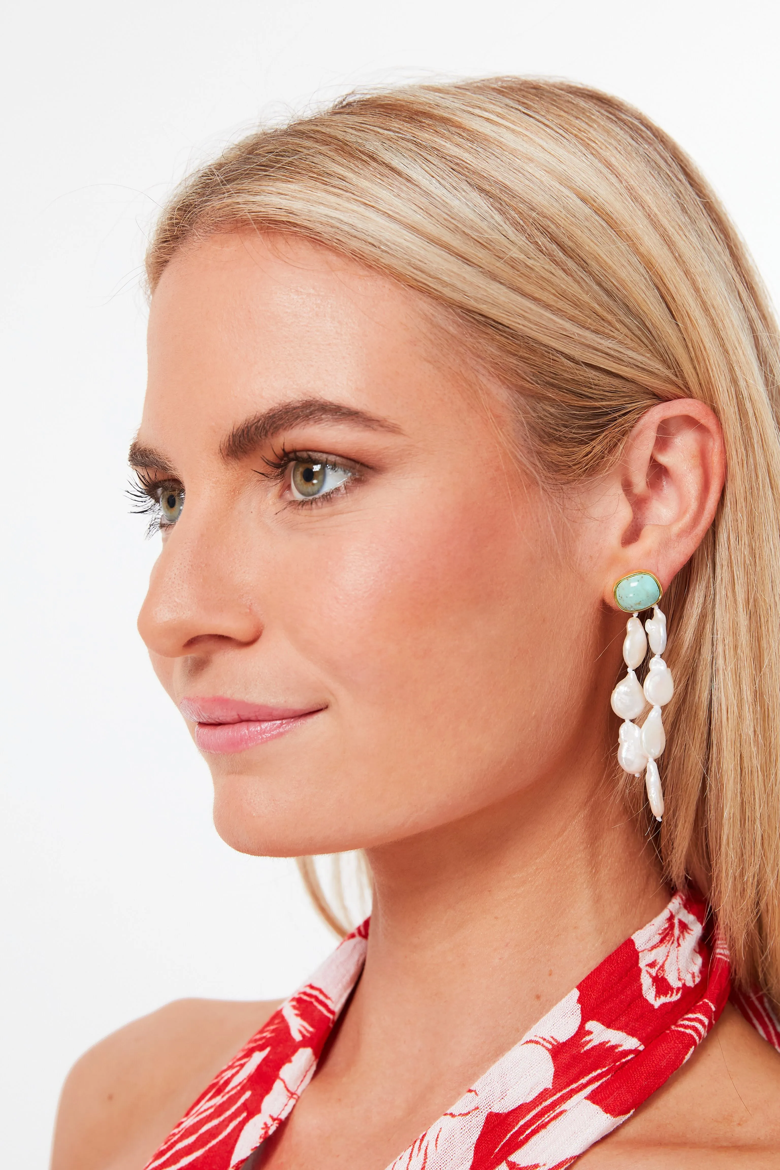 Turquoise Holiday Earrings