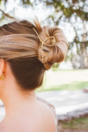 Twisted Gold Claw Clip Andi
