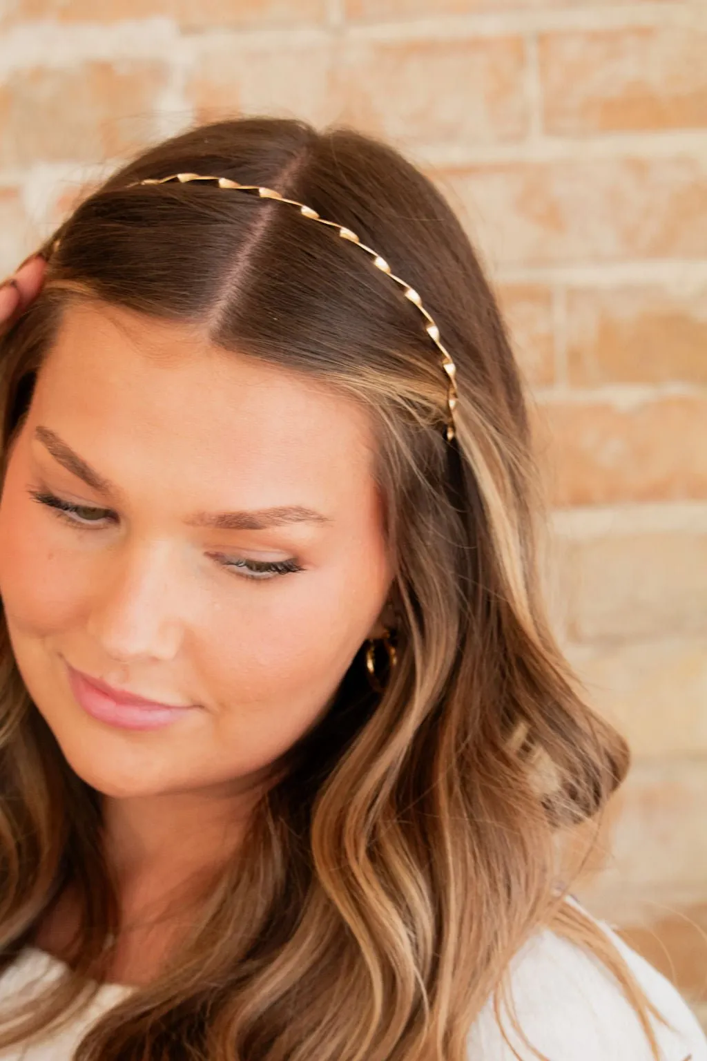 Twisted Gold Headband Andi