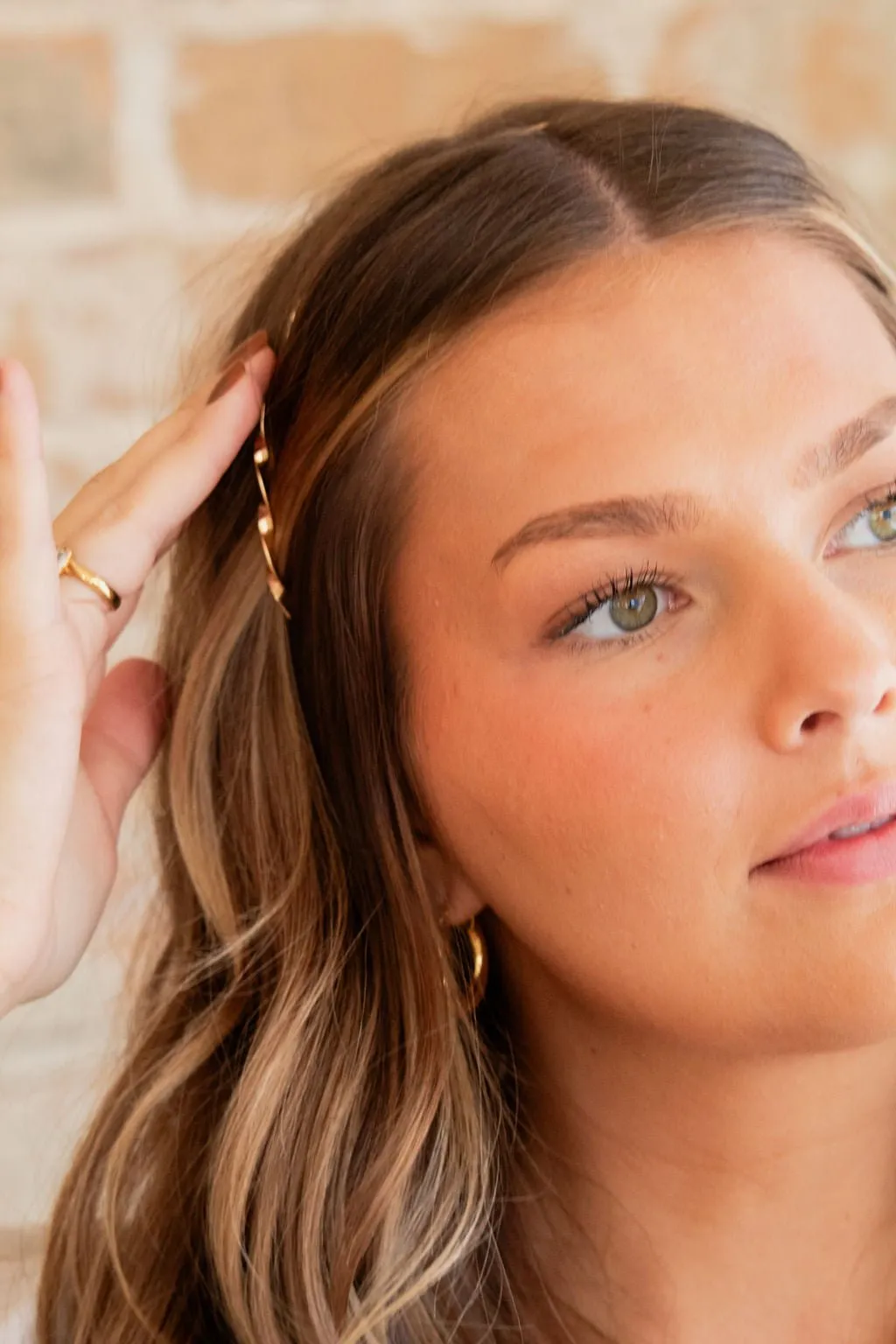 Twisted Gold Headband Andi