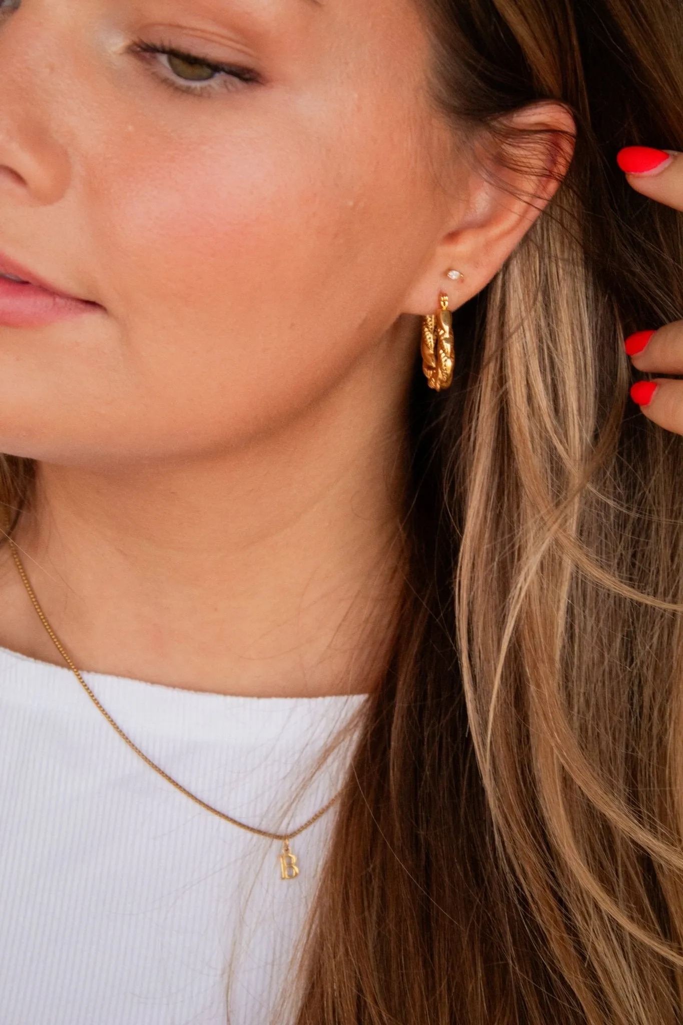Twisted Hoop Earrings Andi