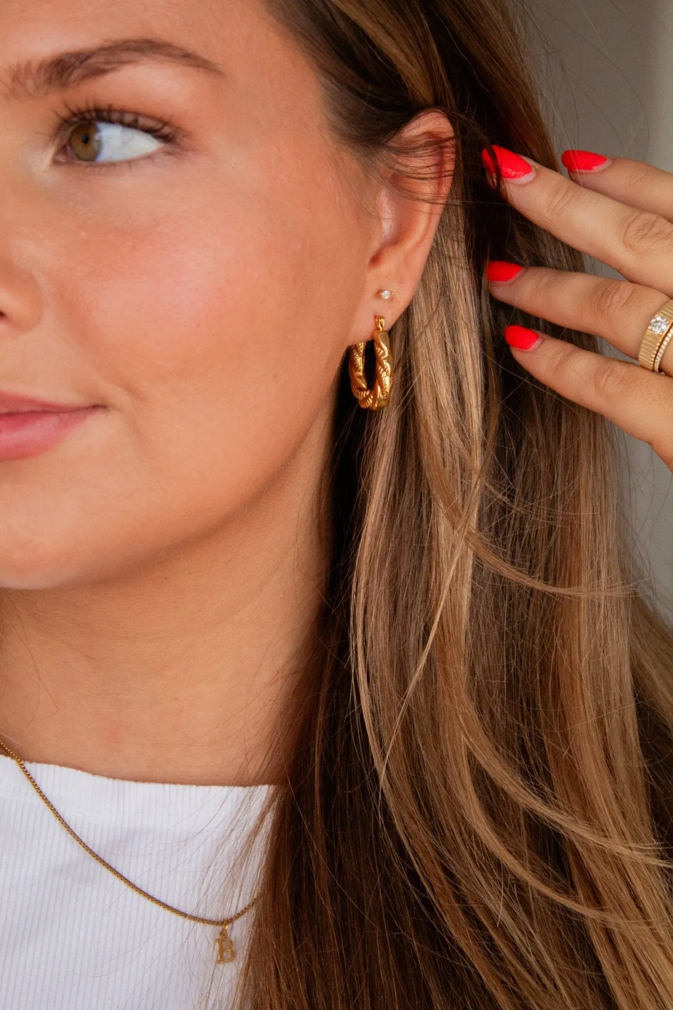 Twisted Hoop Earrings Andi