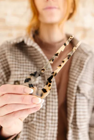 U-Shaped Hair Fork in Tortoise Andi
