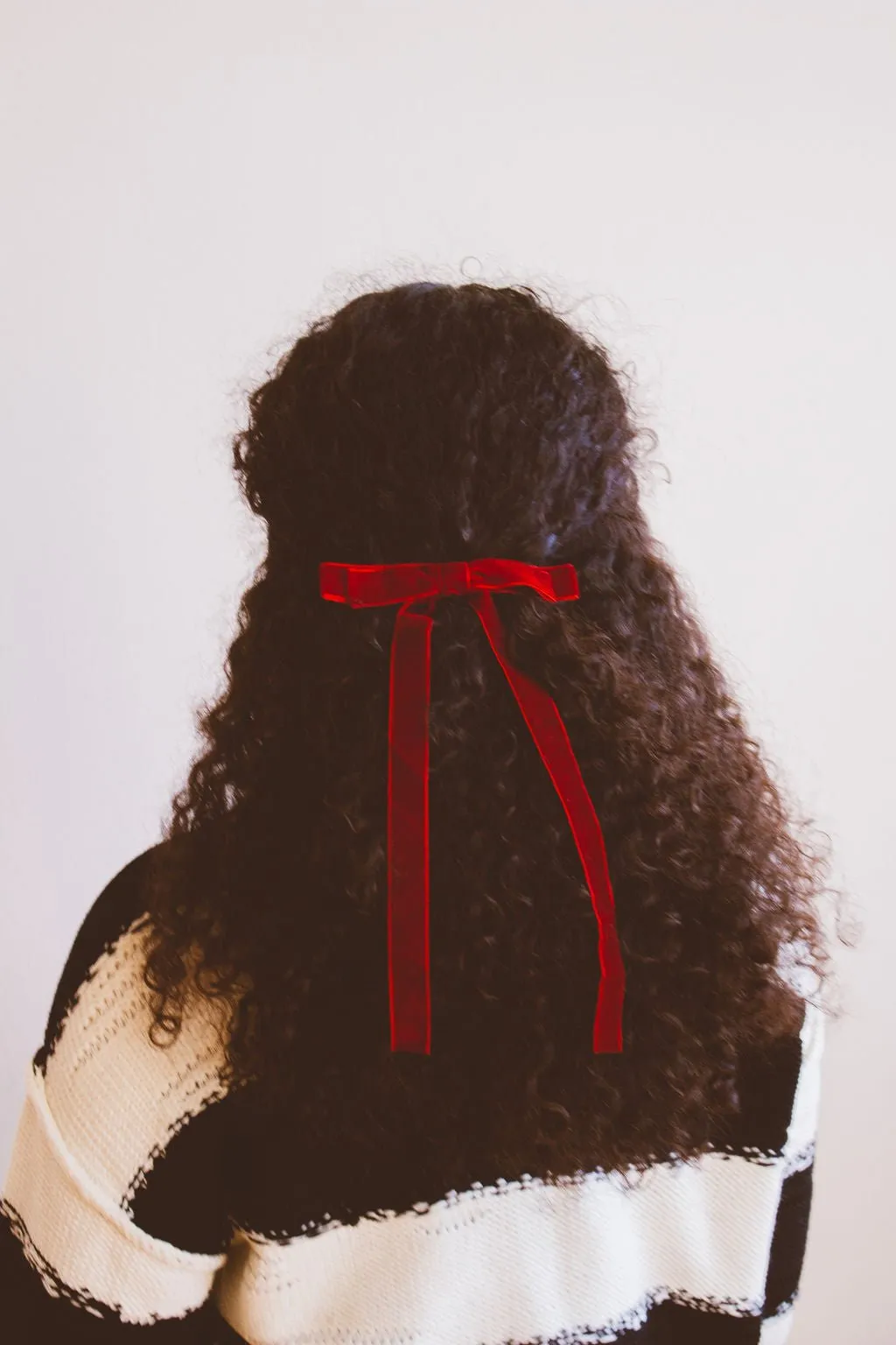 Velvet Double Bow Barrette Andi