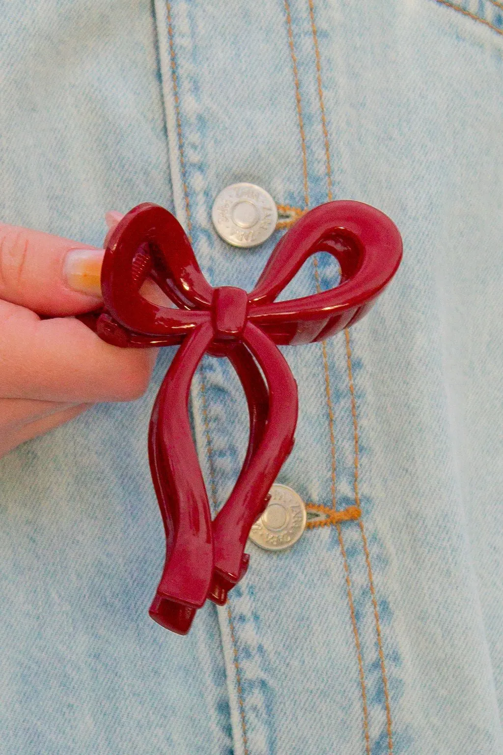 Vintage Bow Claw Clip Andi