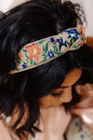 Vintage Floral Hard Headband Andi