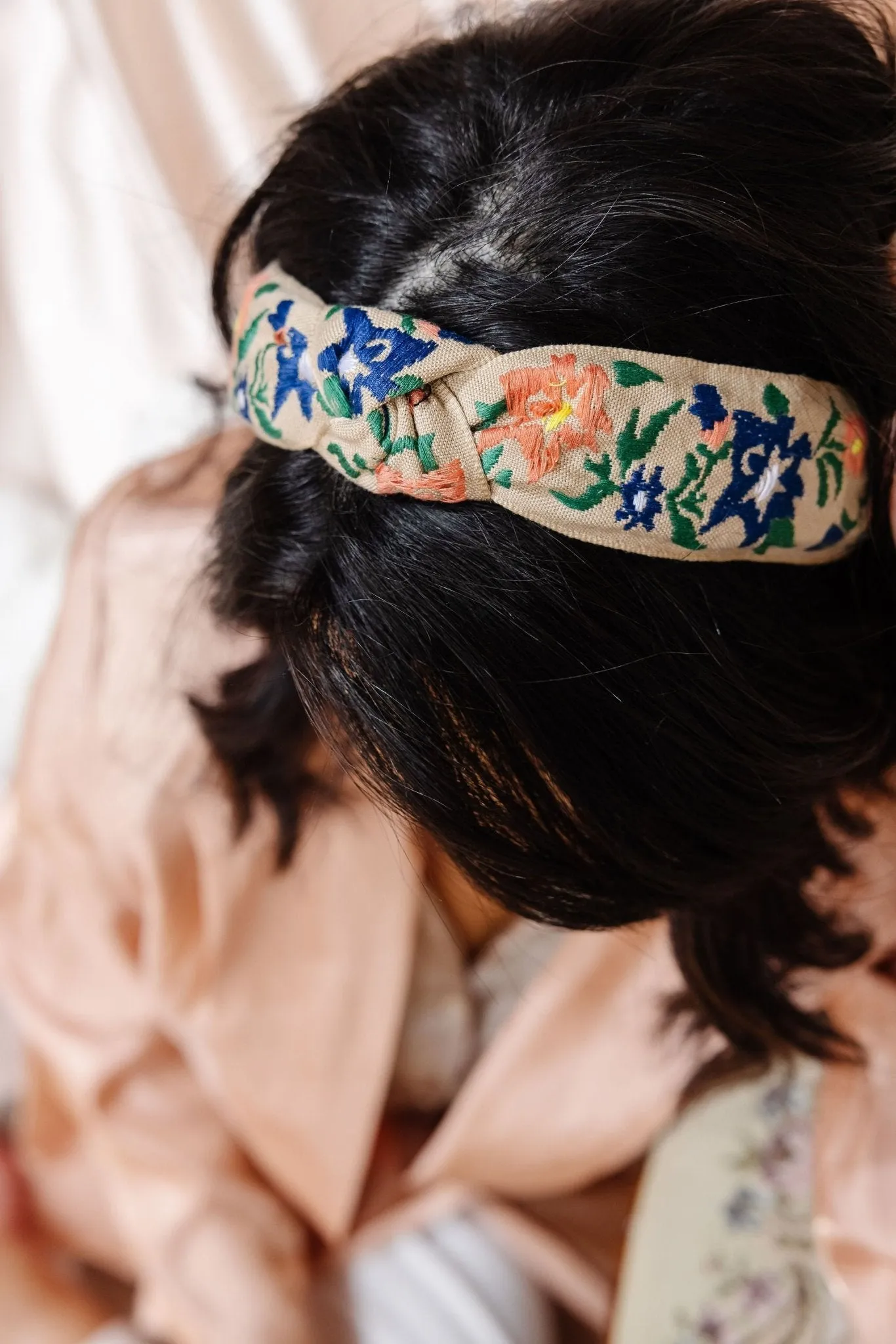Vintage Floral Hard Headband Andi
