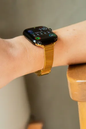 Vintage Gold Link Apple Watch Band Andi