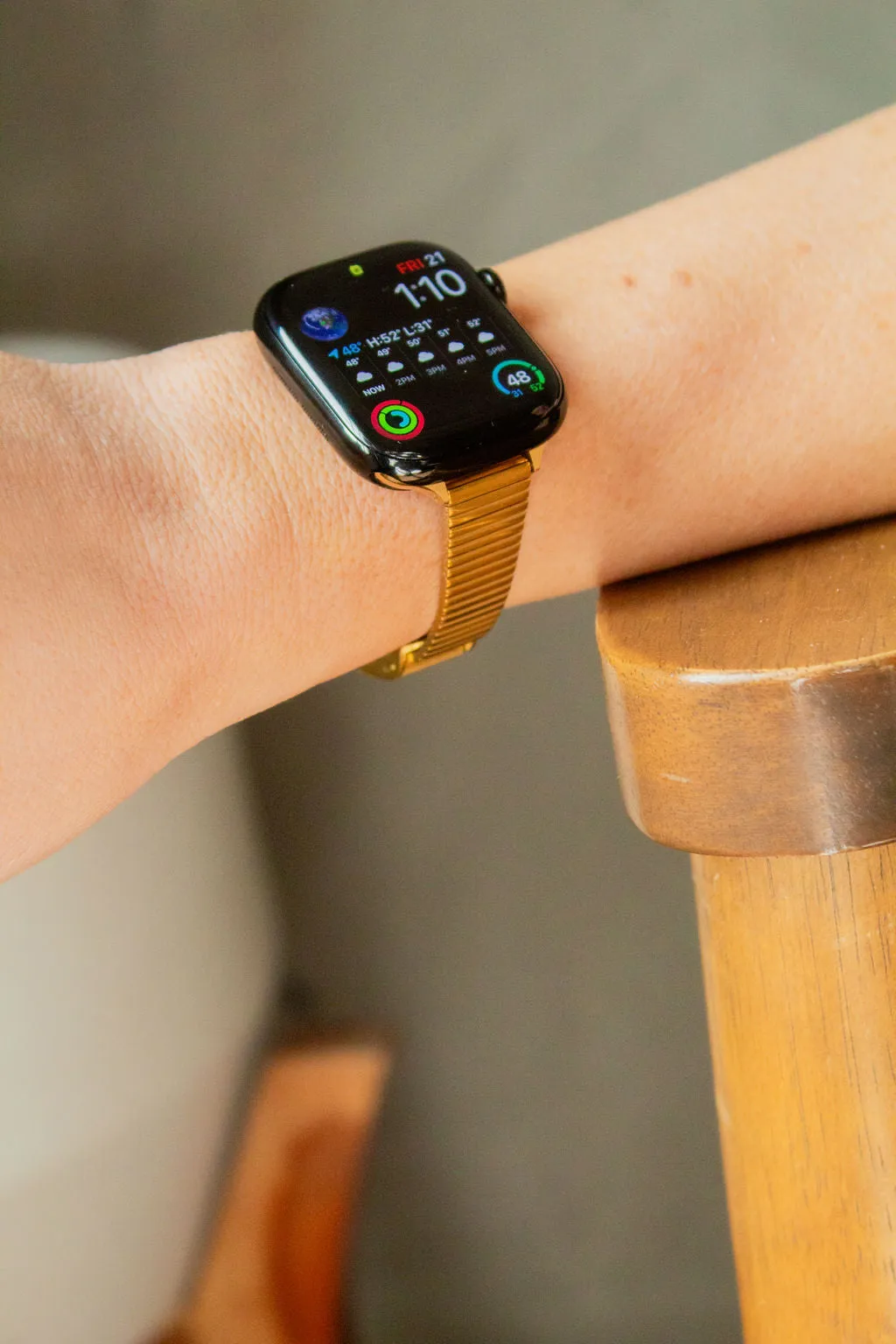 Vintage Gold Link Apple Watch Band Andi