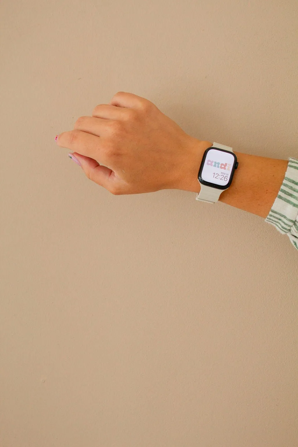 Warm White Magnetic Loop Watch Band Andi