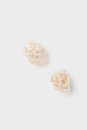 White Amara Earrings