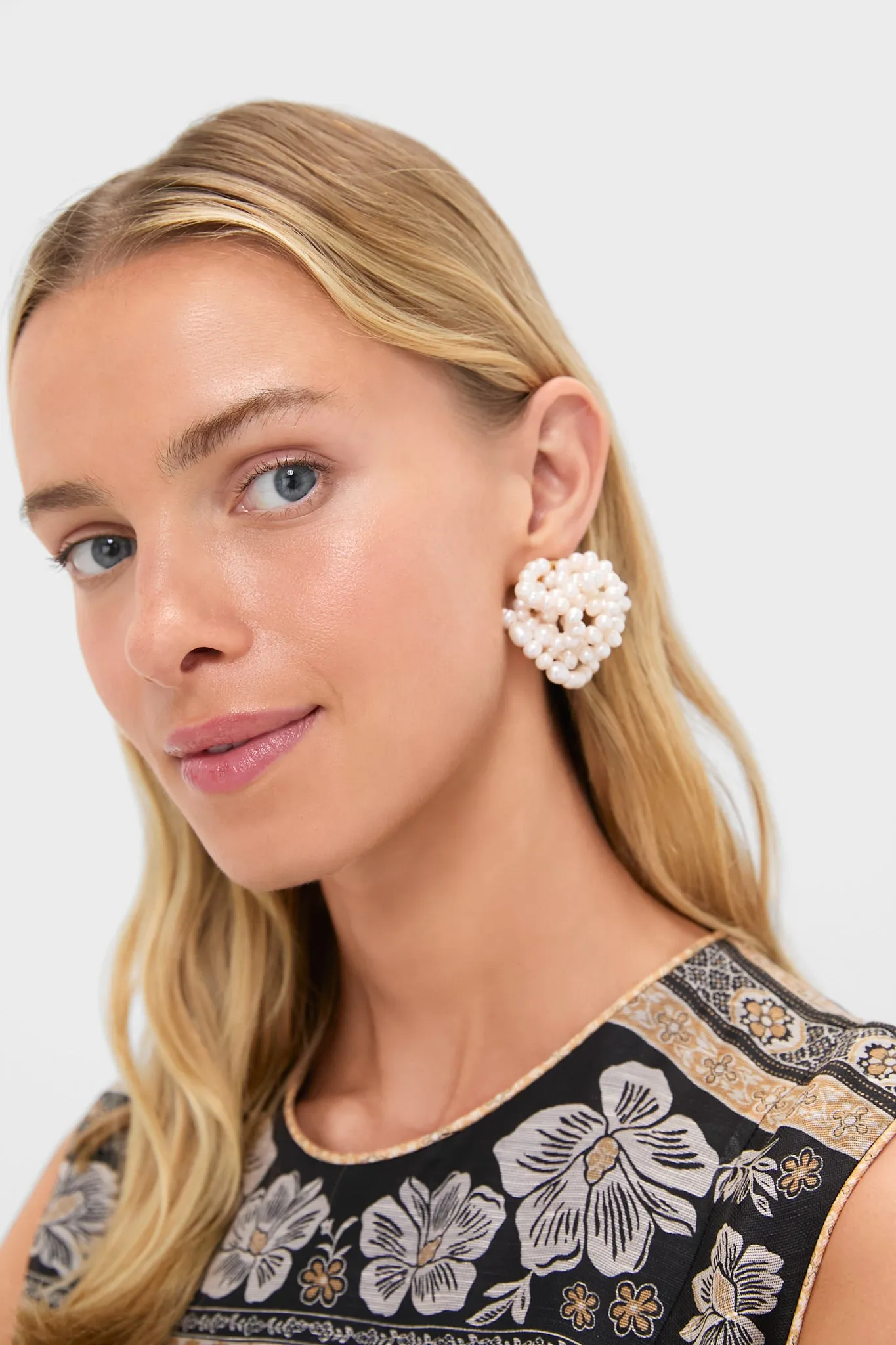 White Amara Earrings