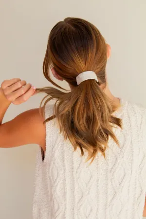 White Granite Barrette Andi