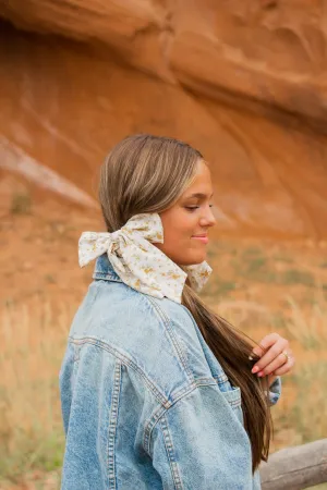 Wildflower Long Bow Scrunchie Andi
