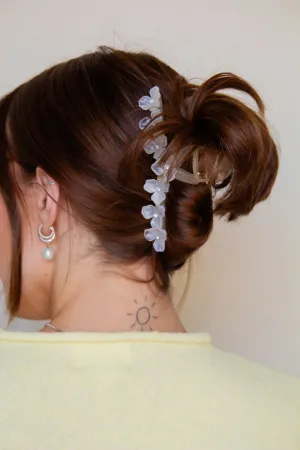 XL Crystal Flowers Claw Clip Andi