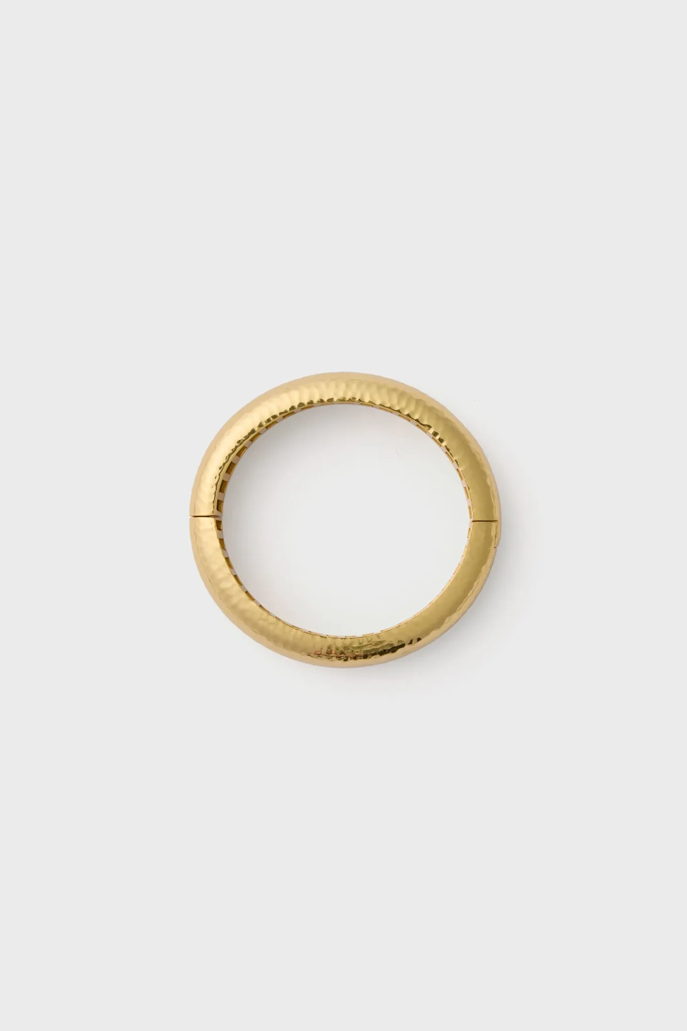 Yellow Gold Domed Bangle Small