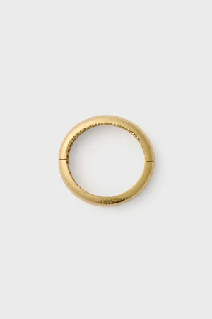 Yellow Gold Domed Bangle Small